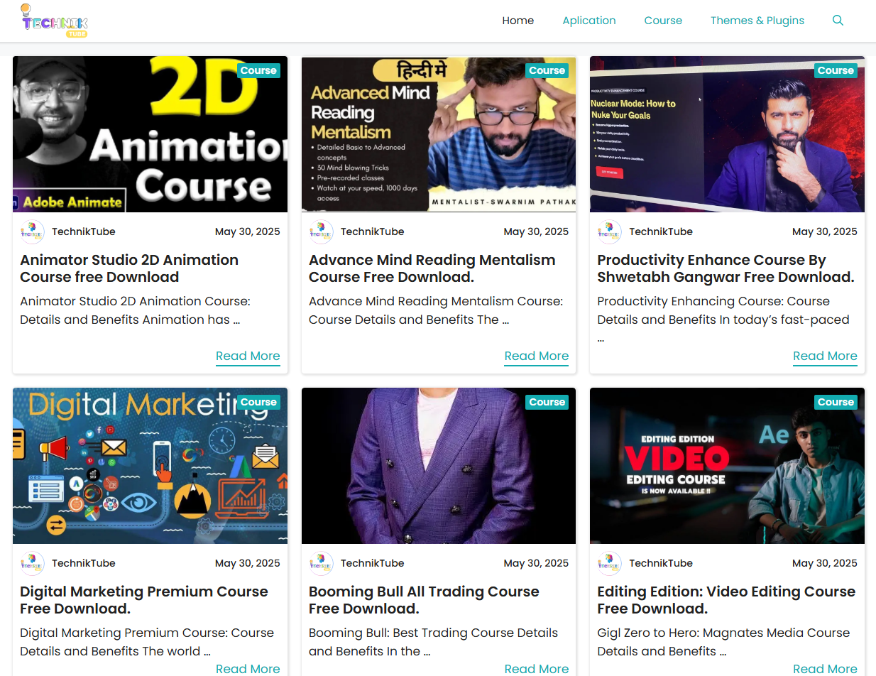 TechnikTube — Blog Website